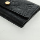 LOUIS VUITTON Monogram Empreinte Multicles 6 Key Case Black M64421 Auth 168814V-14
