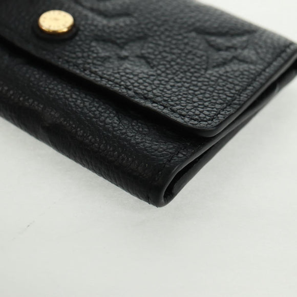 LOUIS VUITTON Monogram Empreinte Multicles 6 Key Case Black M64421 Auth 168814V
