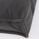 HERMES Fourre Tout MM Hand Bag Canvas Gray Silver Auth 168815-9