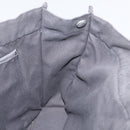 HERMES Fourre Tout MM Hand Bag Canvas Gray Silver Auth 168815-18