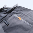 HERMES Fourre Tout MM Hand Bag Canvas Gray Silver Auth 168815-20