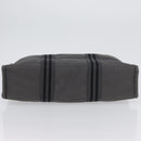 HERMES Fourre Tout MM Hand Bag Canvas Gray Silver Auth 168815-5