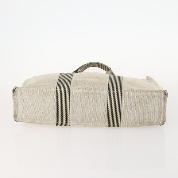 HERMES PRADA Chanel Hand Bag Leather Canvas Nylon 3 Set Beige Auth 168823