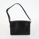 GUCCI GG Crystal Hand Bag Leather 4 Set Beige Black Auth 168824-12