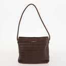 GUCCI GG Crystal Hand Bag Leather 4 Set Beige Black Auth 168824-23