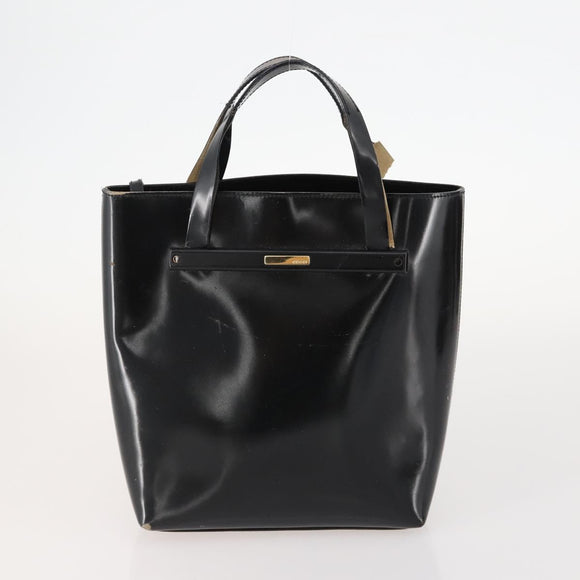 GUCCI GG Crystal Hand Bag Leather 4 Set Beige Black Auth 168824