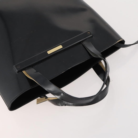 GUCCI GG Crystal Hand Bag Leather 4 Set Beige Black Auth 168824