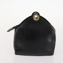 FENDI Zucchino Canvas Pekan Handtasche 4er Set Braun Schwarz Auth 168826-21