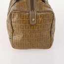 FENDI Zucchino Canvas Pekan Handtasche 4er Set Braun Schwarz Auth 168826-4