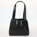Salvatore Ferragamo Shopper Tas Leer 2 Set Zwart Auth 168827-2