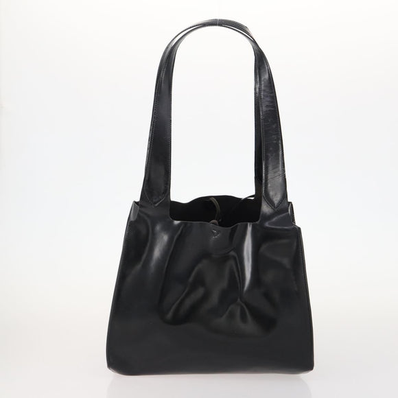 Salvatore Ferragamo Shopper Tas Leer 2 Set Zwart Auth 168827