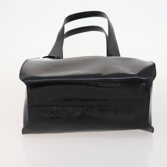 Salvatore Ferragamo Shopper Tas Leer 2 Set Zwart Auth 168827