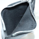 Maison Margiela Card Case Leather Black Silver Auth 168834M-15