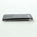 Maison Margiela Card Case Leather Black Silver Auth 168834M-4