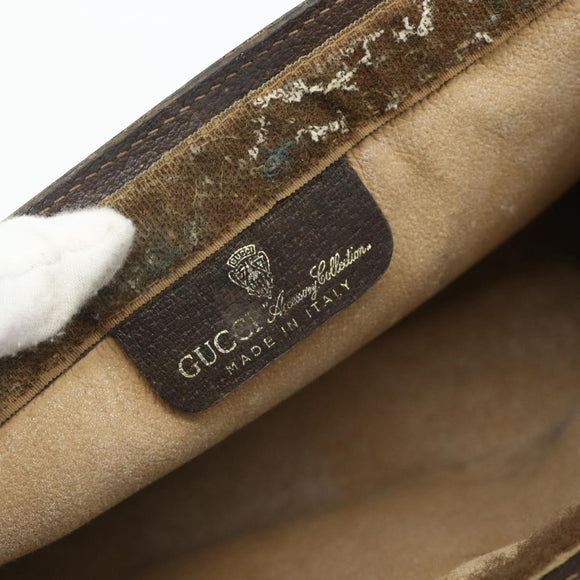 GUCCI GG Supreme Web Sherry Line Clutch Bag PVC Beige 41 014 2125 28 Auth 168839