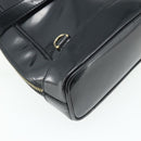 GUCCI Bamboo Shoulder Bag Patent Leather Black Gold 003 2113 0127 Auth 168840-9