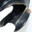 GUCCI Bamboo Shoulder Bag Patent Leather Black Gold 003 2113 0127 Auth 168840-11