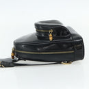 GUCCI Bamboo Shoulder Bag Patent Leather Black Gold 003 2113 0127 Auth 168840-3