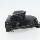 GUCCI Bamboo Shoulder Bag Patent Leather Black Gold 003 2113 0127 Auth 168840-4