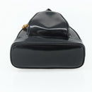 GUCCI Bamboo Shoulder Bag Patent Leather Black Gold 003 2113 0127 Auth 168840-5