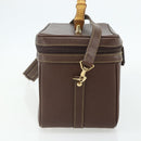 GUCCI Bamboo Hand Bag Leather 2way Brown Gold 013 2122 2491 Auth 168841-3