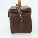 GUCCI Bamboo Hand Bag Leather 2way Brown Gold 013 2122 2491 Auth 168841-4