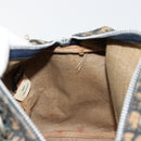 Christian Dior Trotter Canvas Hand Bag Navy Silver Auth 168844-17