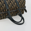 Christian Dior Trotter Canvas Hand Bag Navy Silver Auth 168844-7