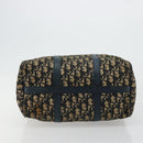 Christian Dior Trotter Canvas Hand Bag Navy Silver Auth 168844-9