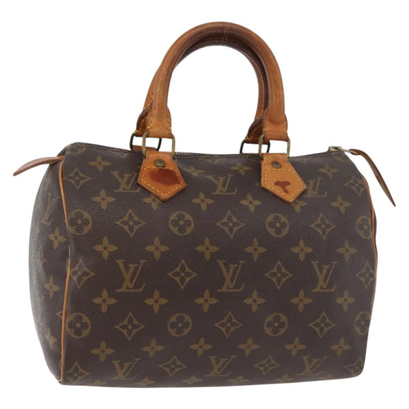 LOUIS VUITTON Monogram Speedy 25 Hand Bag M41528 LV Auth 168849
