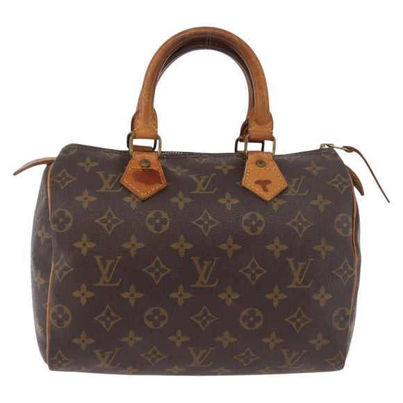 LOUIS VUITTON Monogram Speedy 25 Hand Bag M41528 LV Auth 168849