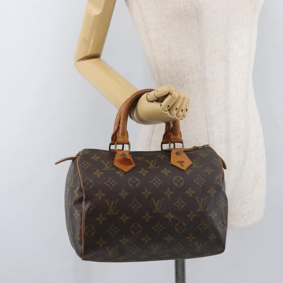 LOUIS VUITTON Monogram Speedy 25 Hand Bag M41528 LV Auth 168849