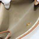 Christian Dior Honeycomb Canvas Shoulder Bag Beige Gold Auth 168850-12