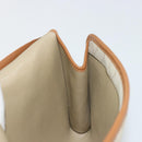 Christian Dior Honeycomb Canvas Shoulder Bag Beige Gold Auth 168850-24