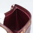 Christian Dior Trotter Canvas Shoulder Bag Red Gold Auth 168852-18
