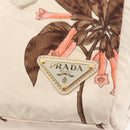 PRADA Hand Bag Nylon Beige Gold Auth 168855A-17