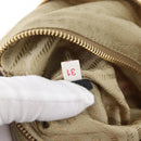 PRADA Hand Bag Nylon Beige Gold Auth 168855A-12