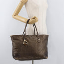 GUCCI GG Canvas Guccissima Bamboo Bag Leather Brown Gold 269956 Auth 168862A-22