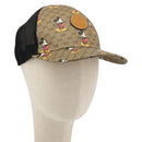 GUCCI Disney Baseballkappe Micro GG Supreme Kappe PVC Beige 602979 Auth 168869A-1