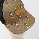 GUCCI Disney Baseballkappe Micro GG Supreme Kappe PVC Beige 602979 Auth 168869A-7