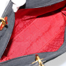 Christian Dior Lady Dior Handtas Zwart Goud Auth 168872-11