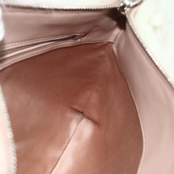 Miu Miu Ketten-Schultertasche Fell Pink Weiß Grün Auth 168873A