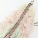 Miu Miu Ketten-Schultertasche Fell Pink Weiß Grün Auth 168873A-6