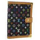 LOUIS VUITTON Multicolor Agenda PM Day Planner Cover Black R20895 Auth 168878A-1