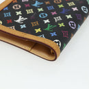 LOUIS VUITTON Multicolor Agenda PM Tagesplaner-Einband Schwarz R20895 Auth 168878A-15