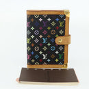 LOUIS VUITTON Multicolor Agenda PM Day Planner Cover Black R20895 Auth 168878A-12