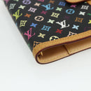 LOUIS VUITTON Multicolor Agenda PM Day Planner Cover Black R20895 Auth 168878A-14