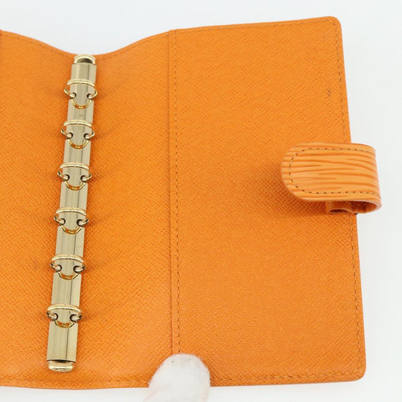 LOUIS VUITTON Epi Agenda PM Day Planner Cover Mandarin R2005H LV Auth 168879A