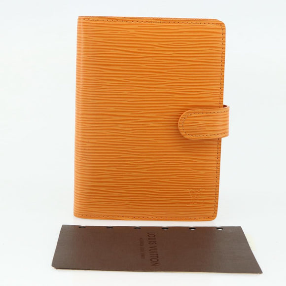 LOUIS VUITTON Epi Agenda PM Day Planner Cover Mandarin R2005H LV Auth 168879A
