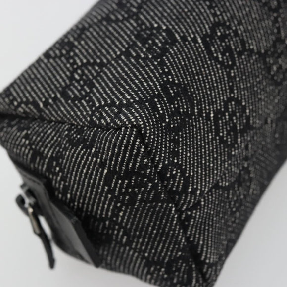 GUCCI GG Canvas Pouch Black 29596 Auth 168883A
